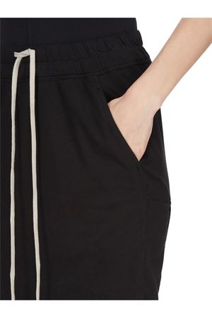 Gonna a tubino con cintura in jersey di cotone nero RICK OWENS DRKSHDW | DS01F4332RN09